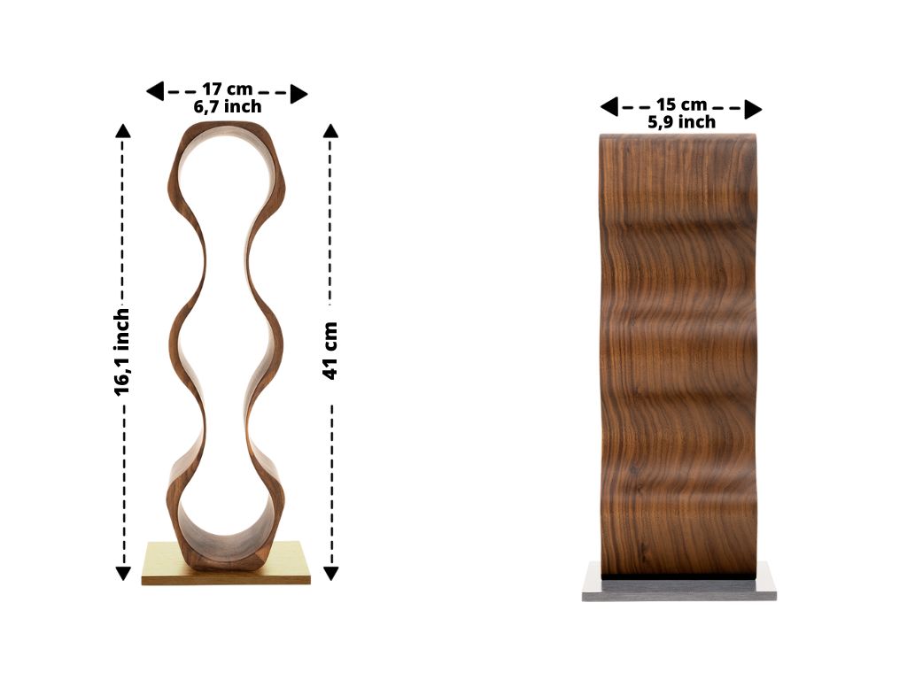 Weinständer aus Massivholz SLIM für 3 Flaschen – Bild 5