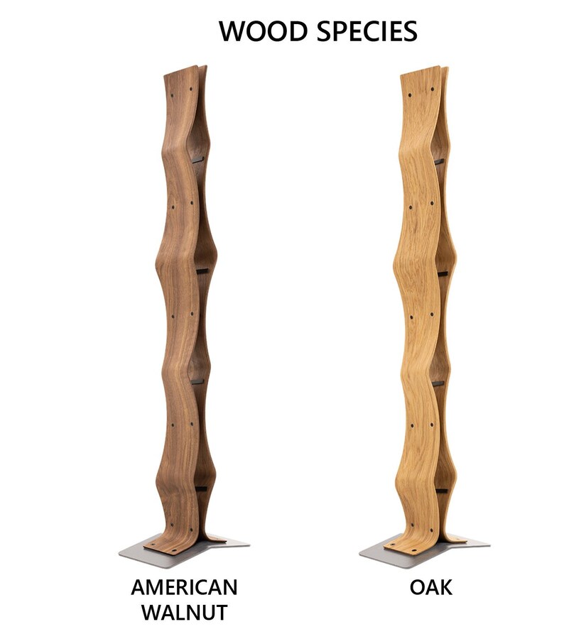 TWIST Eleganter Handgemachte Weinständer aus Massivholz für 4 Flaschen – Bild 7