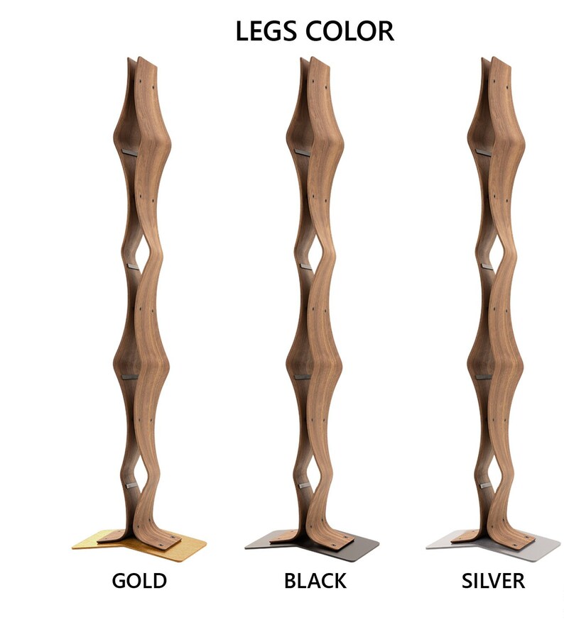 TWIST Eleganter Handgemachte Weinständer aus Massivholz für 4 Flaschen – Bild 6