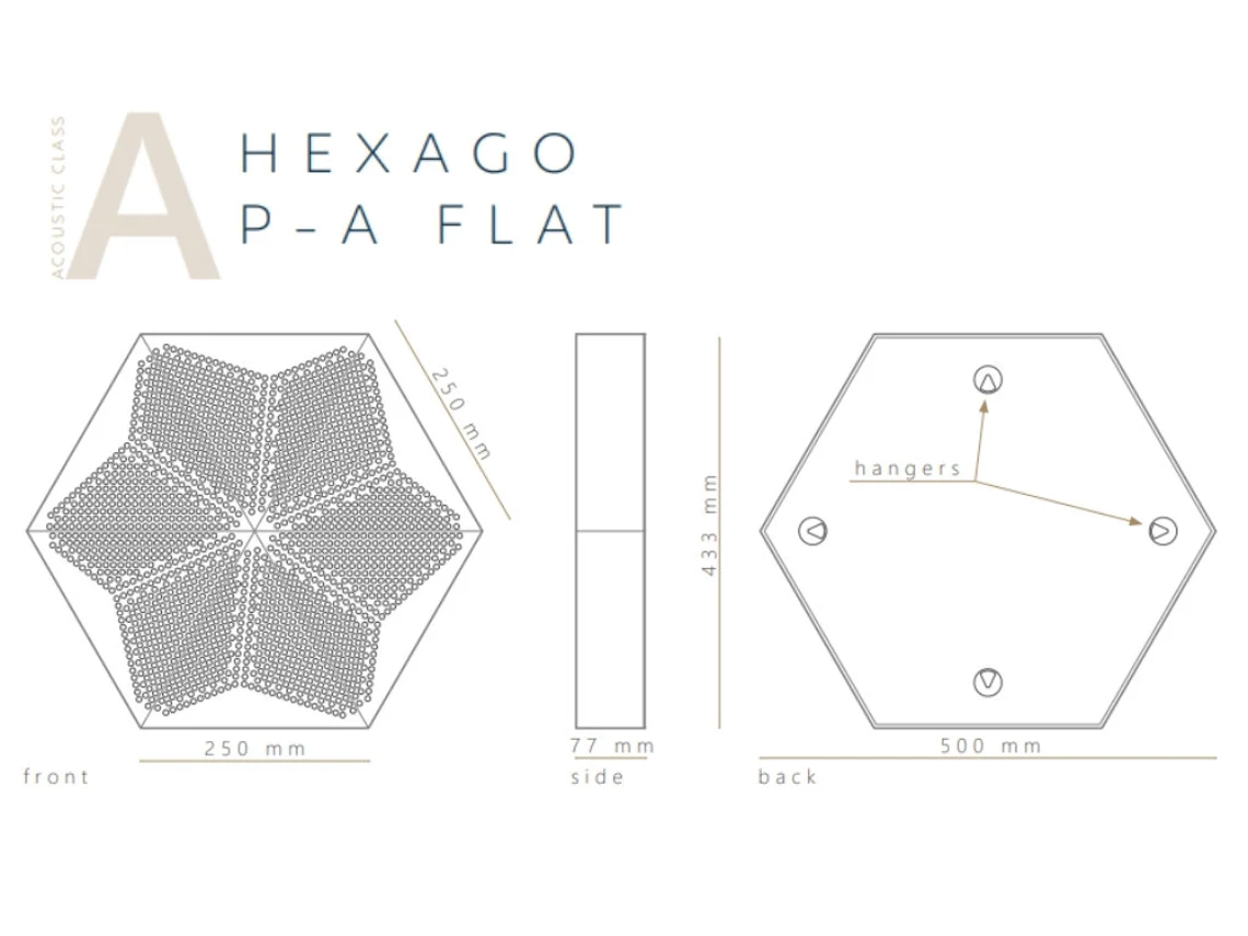 HEXAGO FLAT P-A Akustikpaneele Holz – Bild 3