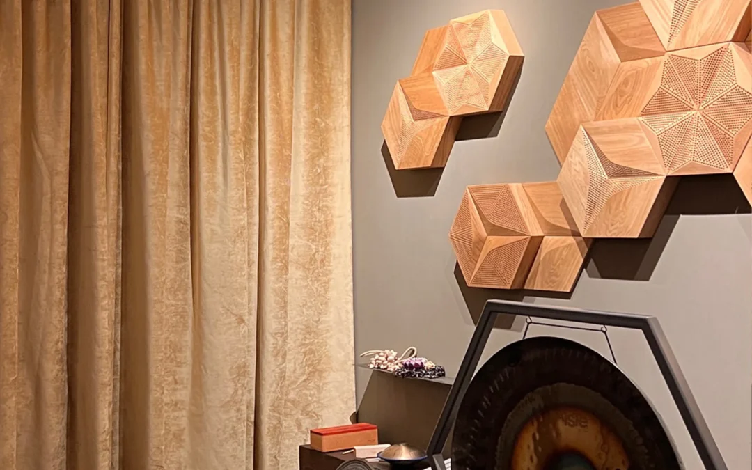 Akustikpaneel im Sound-Therapie-Studio