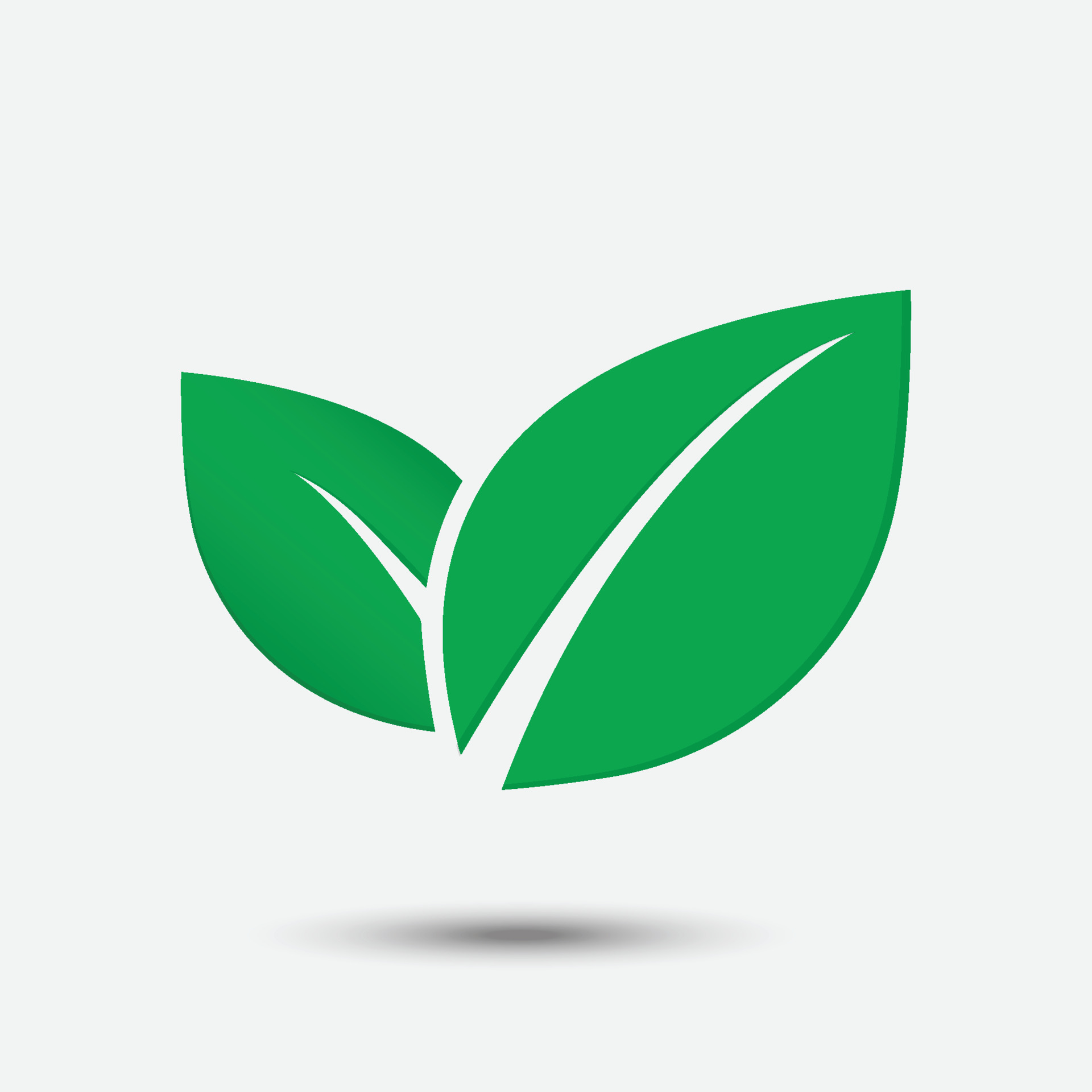 Blatt-Symbol für Nachhaltigkeit